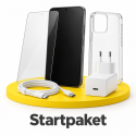 Startpaket iPhone 18 Pro / 17 Pro – laddare, kabel, skal + skärmskydd